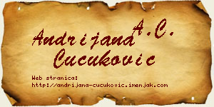 Andrijana Čučuković vizit kartica